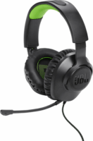JBL Quantum 100X Vezetékes Gaming Headset - Fekete/Zöld (Xbox / PlayStation/Nintendo Switch)
