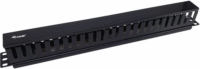 Equip 19" Kábelrendező panel 1U - Fekete