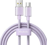 Mcdodo USB-A apa - USB-C/Lightning apa Adat és töltő kábel - Lila (1.2m)