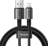 Mcdodo CA-3580 USB-A apa - USB-C/Lightning apa Adat és töltő kábel - Fekete (1.2m)