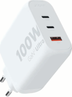 Xtorm XEC100 2x USB-C / 1x USB-A GaN2 Ultra Hálózati Töltő - Fehér (100W)