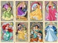 Ravensburger Disney Nouveau Art hercegnők - 1000 darabos puzzle