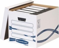 Fellowes Bankers Box Basic Tall A4 Archiválókonténer - Kék/fehér (10 db 6 csomag)
