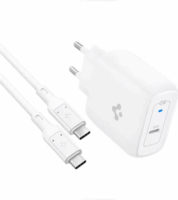 Spigen PowerArc PE2015 1x USB Type-C GaN Hálózati töltő + USB Type-C kábel - Fehér (45W)