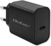 Qoltec 52376 Super Quick 1x USB Type-C Hálózati töltő - Fekete (20W)