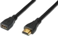 Assmann HDMI M - HDMI F Hosszabbítókábel Fekete 2m