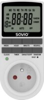Wattmeter SAVIO LCD AE-03 dugalj fogyasztásmérővel - Fehér