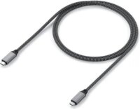 Satechi ST-U4C80M USB-C apa - USB-C apa 4.0 Adat és töltő kábel - Szürke (0.8m)