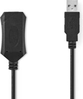 Nedis CCGL60EXTBK200 USB Type-A apa - USB Type-A anya 2.0 Hosszabbító kábel - Fekete (10m)