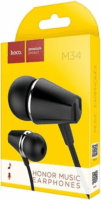Hoco M34 Vezetékes Fülhallgató - Fekete