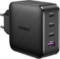 Ugreen 3x USB-C/USB-A Hálózati töltő - Fekete (65W)