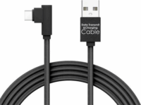 Delight 55444C-BK USB Type-A apa - USB Type-C apa Adat és töltő kábel - Fekete (2m)