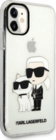 Karl Lagerfeld iPhone 11 Tok - Csillogós átlátszó/Mintás