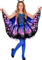 Widmann Kék pillangó jelmez szárnyakkal - 128 cm