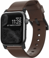 Nomad Leather Strap Apple Watch Bőr szíj 49/45/44/42mm - Barna/Fekete