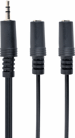 Gembird 3,5 mm audio elosztó kábel - Fekete (5m)