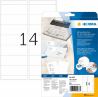 Herma 102x38 mm Címke Írógépekhez és kézi címkézéshez (280 címke / csomag)