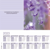 SIGEL "Fragrant Lavender" 595x410 mm könyökalátét - 3 éves, heti tervezővel
