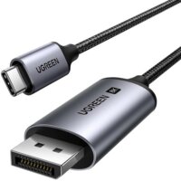 Ugreen CM556 USB-C apa - DisplayPort apa 3.0 Adapter kábel - Fekete (1m)