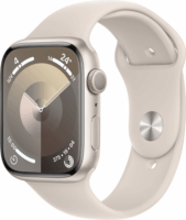 Apple Watch Series 9 GPS (45mm) Okosóra - Csillagfény Aluminium Tok Csillagfény Sportszíjjal S/M