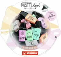 Stabilo Boss Mini Pastellove Bonbon Glass 2-5 mm Szövegkiemelő készlet - Vegyes színek (50 db / csomag)