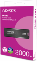 Adata 2TB SC610 USB 3.2 Gen2 Külső SSD - Fekete