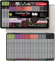 Stabilo Creative Tips ARTY Tűfilc készlet - Vegyes pasztell színek (30 db / csomag)