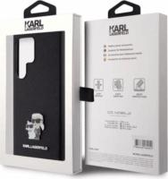Karl Lagerfeld Saffiano Metal Pin Samsung Galaxy S24 Ultra Tok - Fekete/Mintás