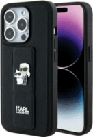 Karl Lagerfeld Saffiano Karl&Choupette Pins Apple iPhone 13 Pro/13 Tok - Fekete