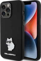 Karl Lagerfeld Choupette Metal Pin Apple iPhone 15 Pro Max Tok - Fekete