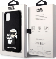 Karl Lagerfeld Saffiano Karl and Choupette NFT iPhone 11 Tok - Fekete/Mintás