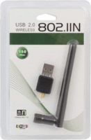 Fusion IEEE 802.11b|g|n wireless Wi-Fi USB adapter antennával