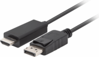 Lanberg CA-DPHD-11CC-0050-BK DisplayPort 1.1 - HDMI 1.4 Kábel 3m - Fekete