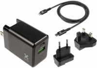 Xtorm AXA022U USB-A / USB-C Hálózati töltő - Fekete (20W)