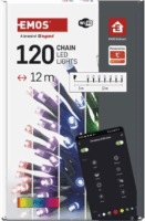 Emos D4ZR02 GoSmart LED Kül-/beltéri fényfüzér 12m - RGB
