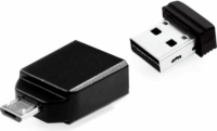 Verbatim 32GB Store 'n' Stay Nano USB 2.0 Pendrive + Adapter - Fekete