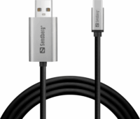 Sandberg 136-51 USB-C - Displayport kábel 2m - Fekete/Ezüst