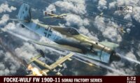 IBG Models 72533 Fw 190 D11 Sorau Factory Series német vadászgép műanyag modell (1:72)