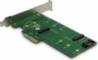 Inter-Tech KT015 M.2 PCIe / M.2 SATA port bővítő PCIe kártya