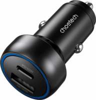 Choetech TC0014 USB Type-A / USB Type-C Autós töltő - Fekete (60W)