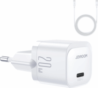 JoyRoom JR-TCF02 USB Type-C Hálózati töltő + USB Type-C kábel - Fehér (20W)