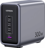 Ugreen Nexode 300W 4x USB-C/USB-A Hálózati töltő - Szürke (300W)