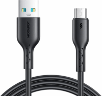 JoyRoom SA26-AM3 USB-A apa - Micro USB apa 2.0 Adat és töltőkábel - Fekete (1m)