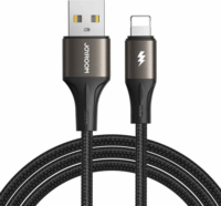 JoyRoom SA25-AL3 USB-A apa - Lightning apa 2.0 Adat és töltőkábel - Fekete (2m)