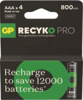 GP ReCyko Pro 800mAh NiMH AAA Tölthető elem (4db/csomag)