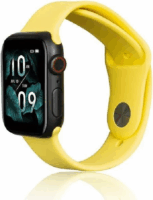 Beline Apple Watch S4/S5/S6/S7/S8/S9/SE/Ultra Szilikon Szíj 42/44/45/49mm - Sárga