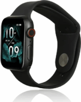 Beline Apple Watch S4/S5/S6/S7/S8/S9/SE/Ultra Szilikon Szíj 42/44/45/49mm - Fekete