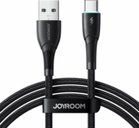 Joyroom Starry Series SA32-AC3 USB-A apa - USB-C apa 2.0 Adat és töltő kábel - Fekete (1m)