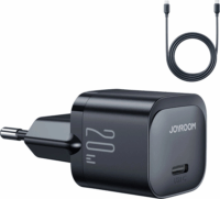 Joyroom JR-TCF02 USB-C Hálózati töltő - Fekete (20W) + USB-C kábel