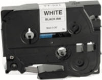 White Box (Brother TZe221) Feliratozógép szalag 9mm / 8m - Fehér alapon fekete